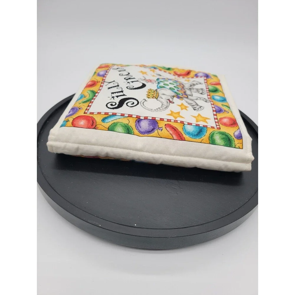 Silly Circus Cloth Handmade Fabric Book